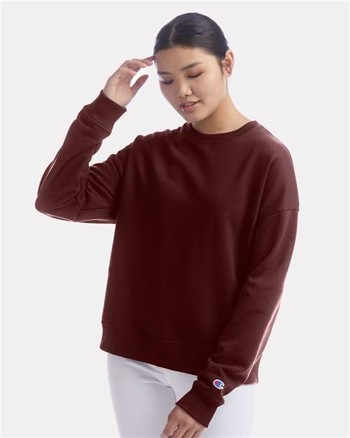Maroon Powerblend® Women's Crewneck Sweatshirt - S650