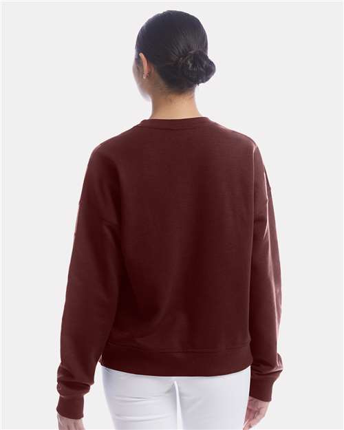 Maroon Powerblend® Women's Crewneck Sweatshirt - S650