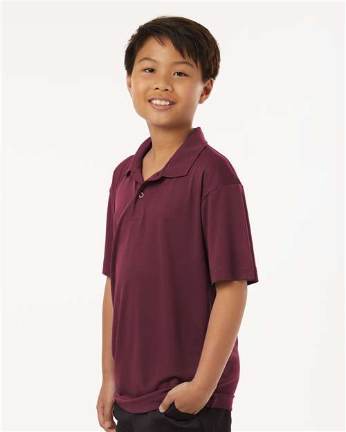 Maroon Pro-Lock Youth Performance Polo - 41800Y