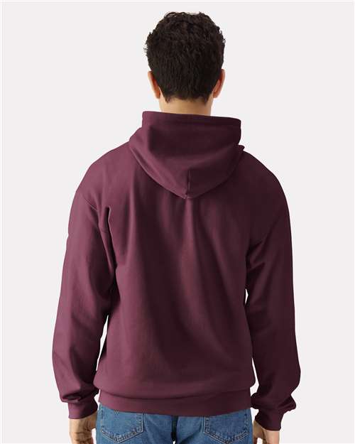 Maroon Softstyle® Full-Zip Hooded Sweatshirt - SF600