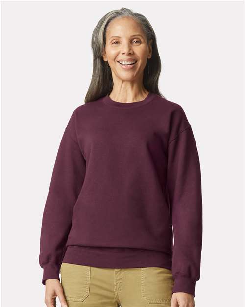 Maroon Softstyle® Midweight Crewneck Sweatshirt - SF000