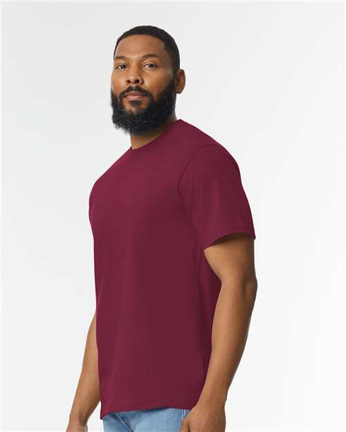 Maroon Softstyle® Midweight T-Shirt - 65000