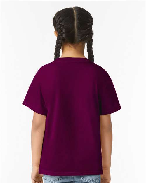 Maroon Softstyle® Youth T-Shirt - 64000B
