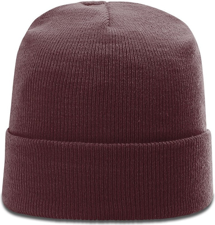 Maroon Solid Beanie with Cuff