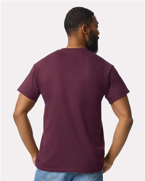 Maroon Ultra Cotton® Pocket T-Shirt - 2300