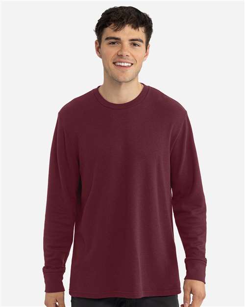 Maroon Unisex Ideal Thermal Long Sleeve T-Shirt - 8211