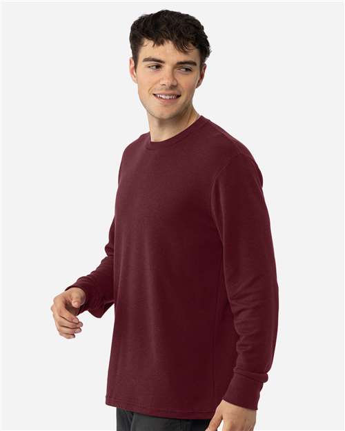 Maroon Unisex Ideal Thermal Long Sleeve T-Shirt - 8211