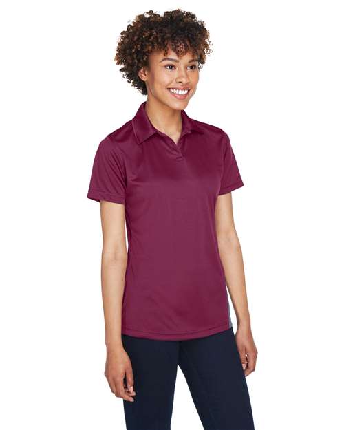 Maroon Women's Cool & Dry Sport Performance Interlock Polo - 8425L