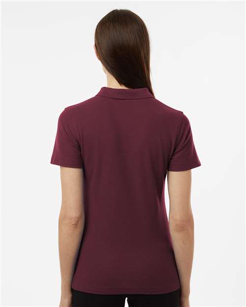 Maroon Women's Pique Polo - 62800L