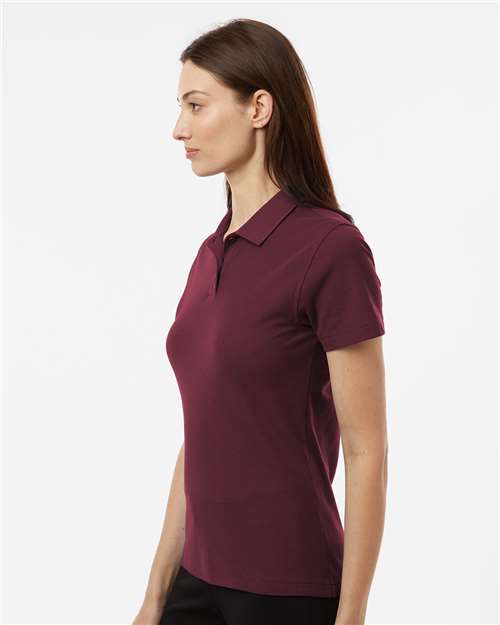 Maroon Women's Pique Polo - 62800L