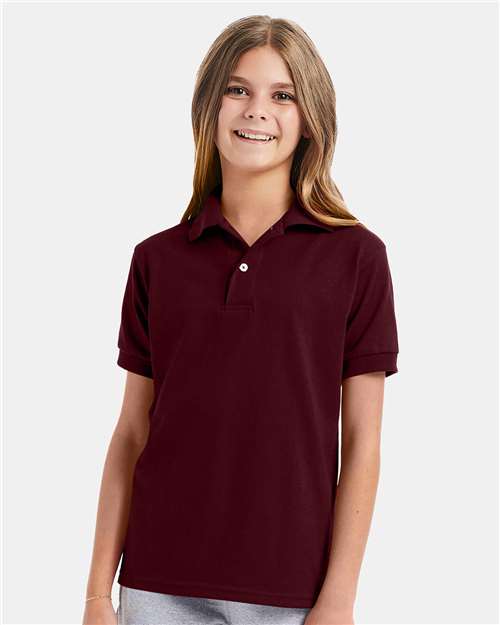 Maroon Youth Ecosmart® Jersey Polo - 054Y