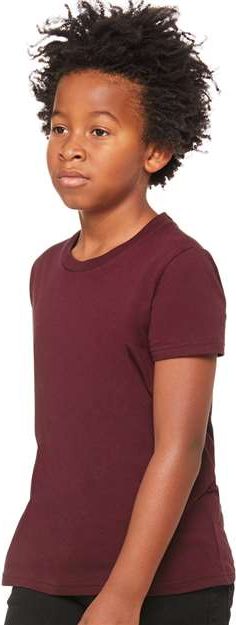 Maroon Youth Jersey Tee - 3001Y