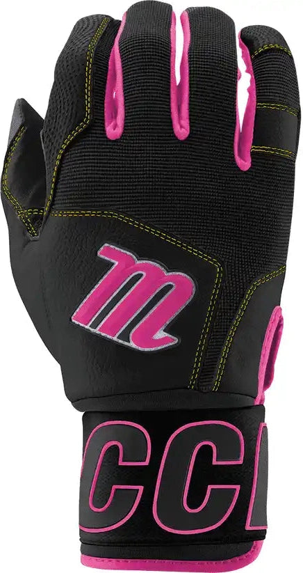 Marucci Blacksmith V2 Batting Glove - Black Pink