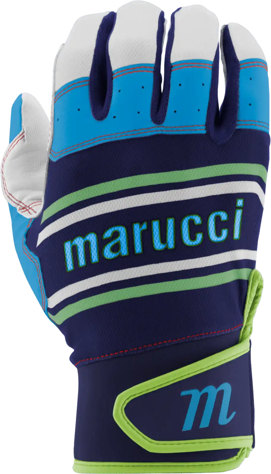 Marucci Swift Lite Youth Batting Gloves - Navy Blue Columbia