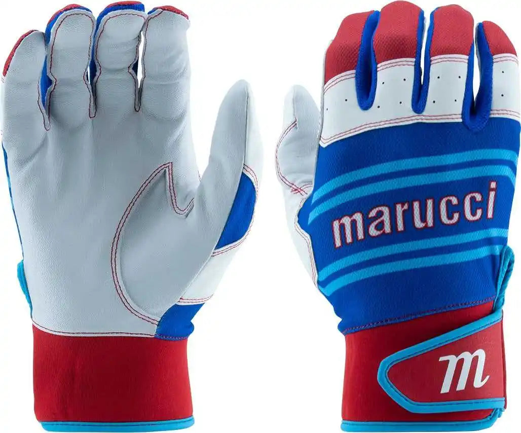 Marucci Swift Lite Youth Batting Gloves - Navy Blue Columbia