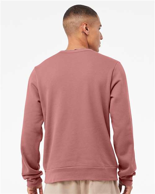 Mauve Sponge Fleece Classic Crewneck Sweatshirt - 3911