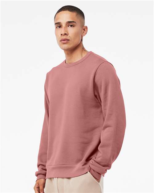 Mauve Sponge Fleece Classic Crewneck Sweatshirt - 3911