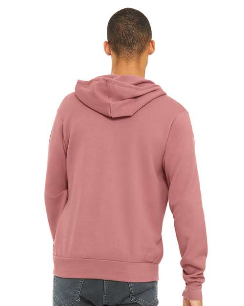 Mauve Sponge Fleece Full-Zip Hoodie - 3739