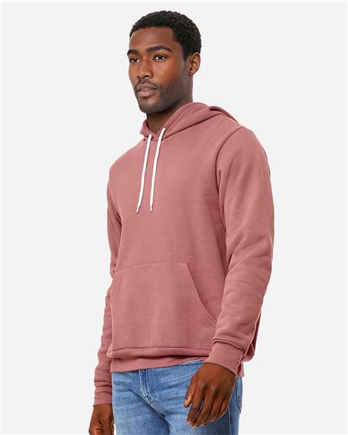 Mauve Sponge Fleece Hoodie - 3719