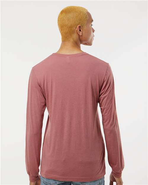 Mauve Triblend Triblend Long Sleeve Tee - 3513