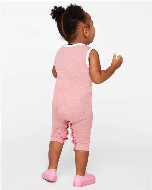 Mauvelous Melange Infant Harborside Mélange Tank Romper - 4492