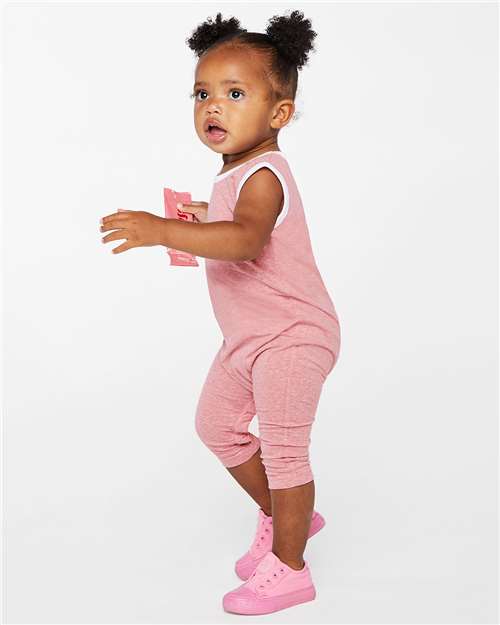 Mauvelous Melange Infant Harborside Mélange Tank Romper - 4492