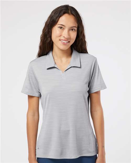 Mid Grey Melange Women's Mélange Polo - A403