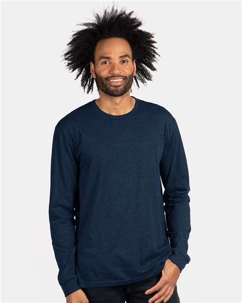Midnight Navy CVC Long Sleeve T-Shirt - 6211