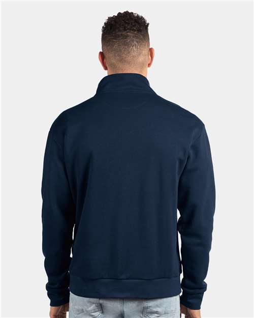 Midnight Navy Fleece Quarter-Zip Pullover - 9643