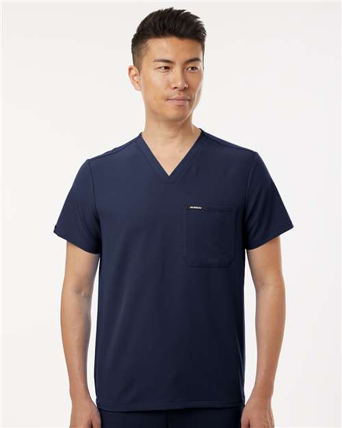 Midnight Navy Holmes Everyday 1-Pocket Scrub V-Neck Top - M10001