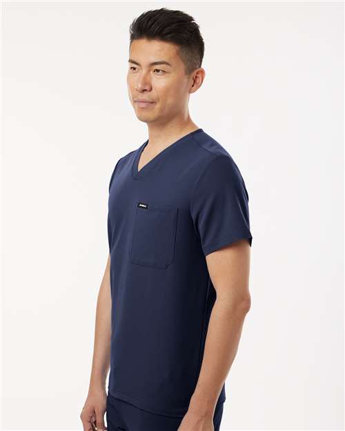 Midnight Navy Holmes Everyday 1-Pocket Scrub V-Neck Top - M10001