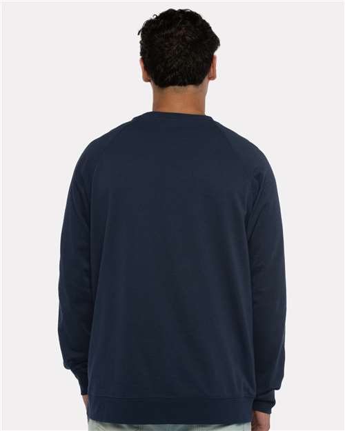 Midnight Navy Laguna Raglan Crewneck Sweatshirt - 9000