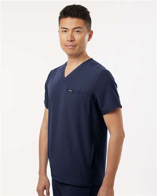 Midnight Navy Platt 3-Pocket Scrub V-Neck Top - M10002