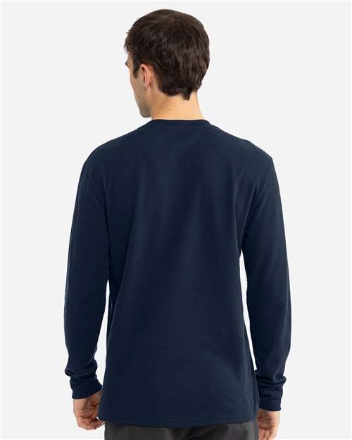 Midnight Navy Unisex Ideal Thermal Long Sleeve T-Shirt - 8211