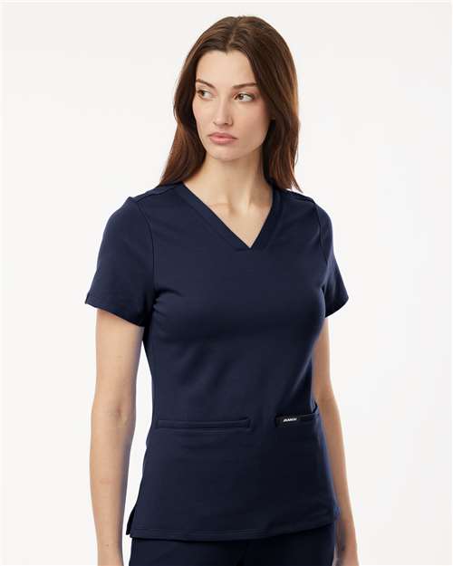 Midnight Navy Women's Cesi Ultrasoft Scrub V-Neck Top - W30003