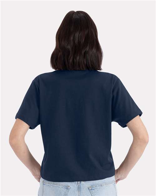 Midnight Navy Women's Heavyweight Boxy T-Shirt - 7610
