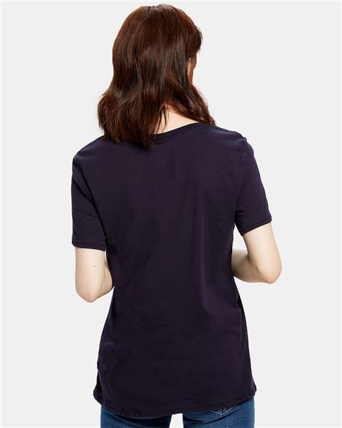 Midnight Navy Women's Loose Fit Boyfriend Tee - US115