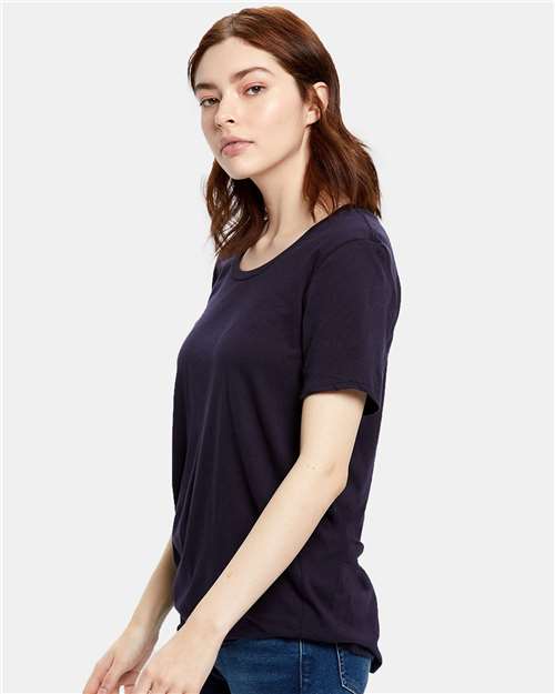 Midnight Navy Women's Loose Fit Boyfriend Tee - US115