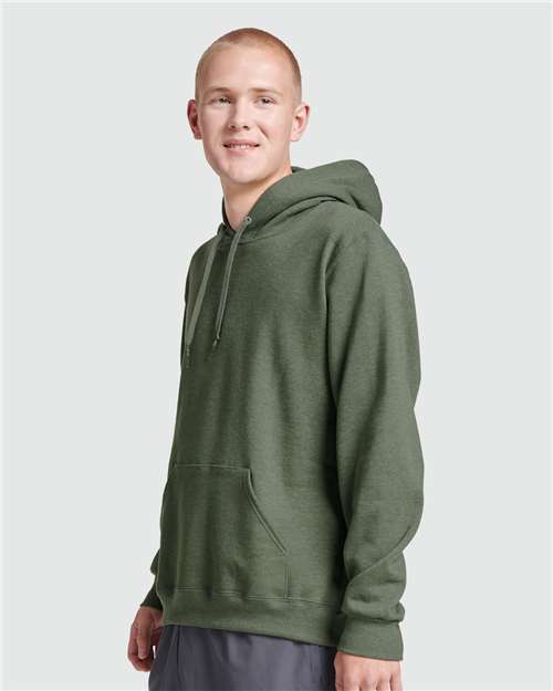 Military Green Heather Eco™ Premium Blend Ring-Spun Hooded Sweatshirt - 700MR