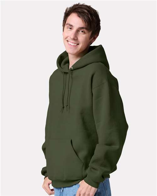 Military Green Rugged Hooded Sweatshirt - H12MR
