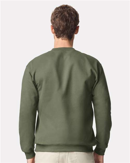 Military Green Softstyle® Midweight 1/4 Zip Sweatshirt - SF008