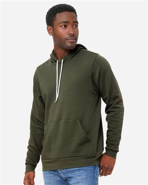 Military Green Sponge Fleece Hoodie - 3719