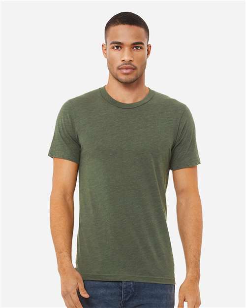 Military Green Triblend Triblend Tee - 3413