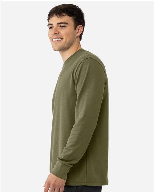 Military Green Unisex Ideal Thermal Long Sleeve T-Shirt - 8211