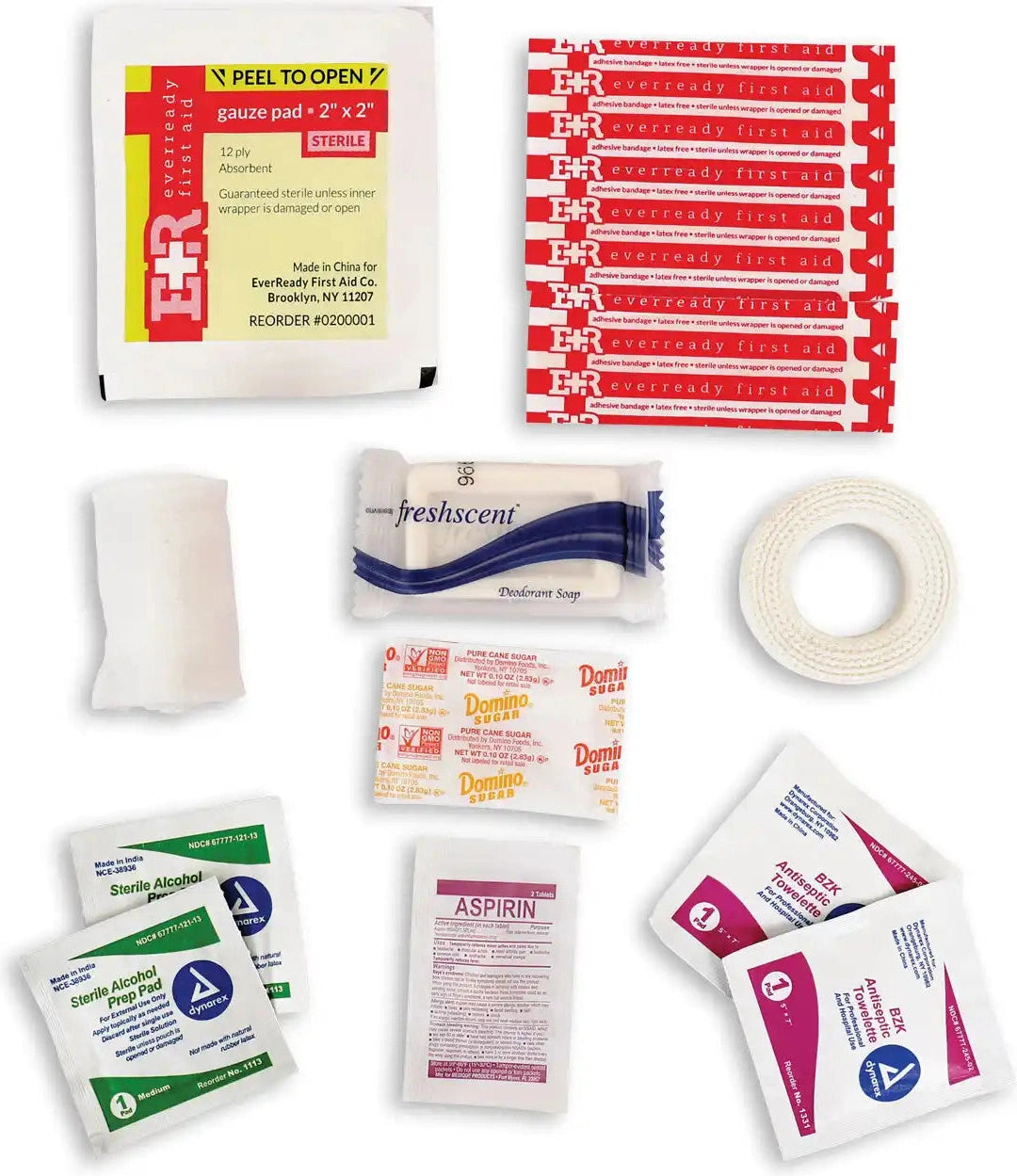 Military Zipper First Aid Kit Contents one Size