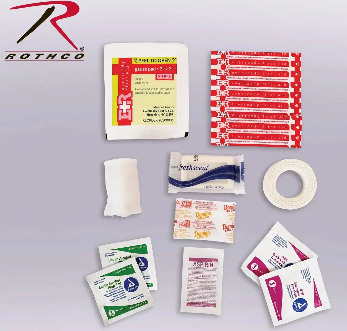 Military Zipper First Aid Kit Contents one Size