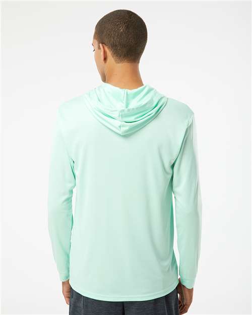 Mint Green Bahama Performance Hooded Long Sleeve T-Shirt - 220