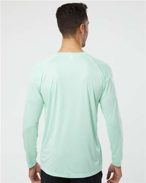 Mint Green Long Islander Performance Long Sleeve T-Shirt - 210