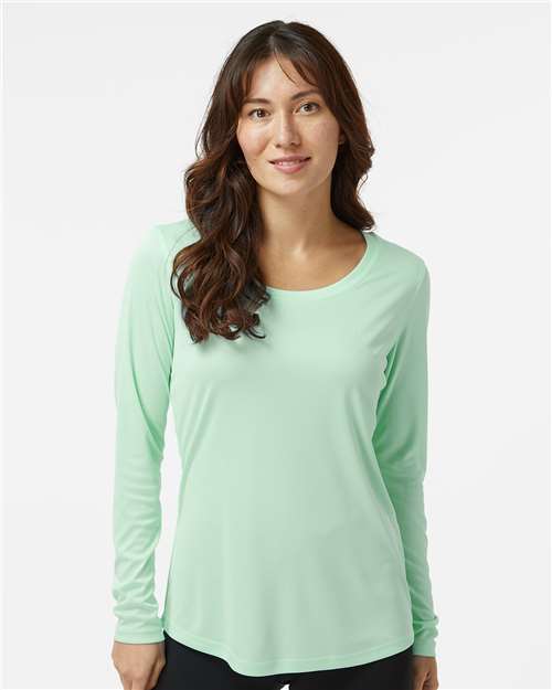 Mint Green Women's Long Islander Performance Long Sleeve T-Shirt - 214