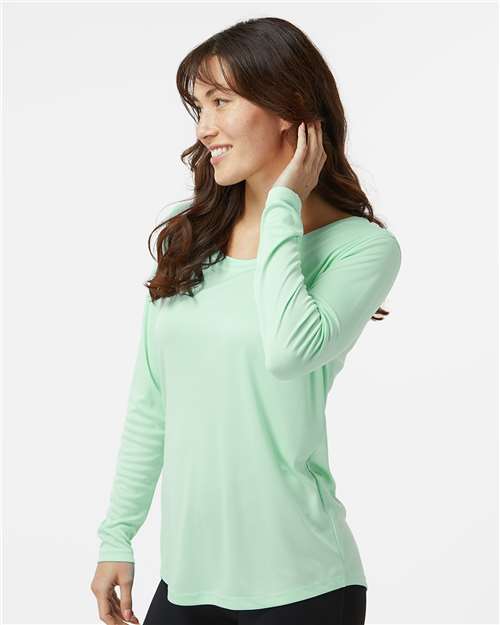 Mint Green Women's Long Islander Performance Long Sleeve T-Shirt - 214